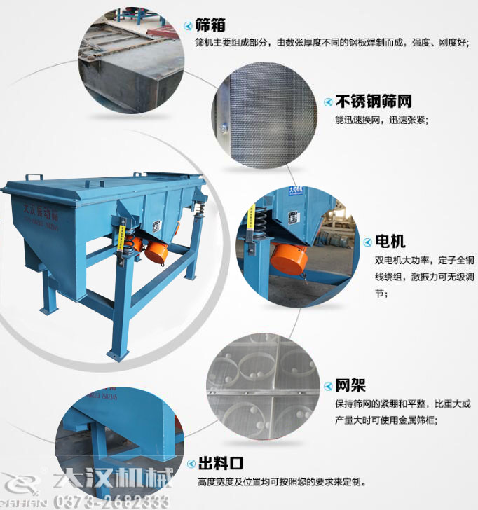 碳鋼直線(xiàn)篩結構