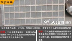 直線(xiàn)篩網(wǎng)架選擇方法？