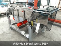<b>藥粒分級不銹鋼直線(xiàn)篩多少錢(qián)？</b>